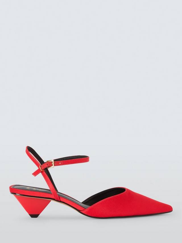 Туфли Mary Jane на каблуке Cooper Pointed Cone John Lewis, Red