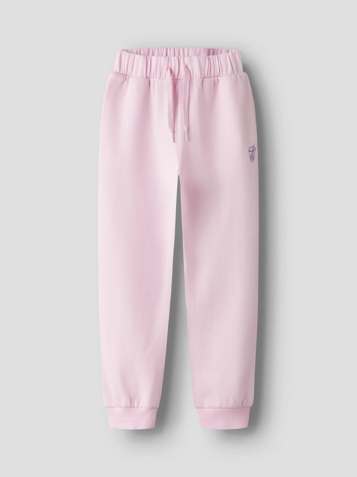 Name it Спортивные брюки NKFOFINA NREG SWE PANT BRU нежно-розового цвета — фото 4