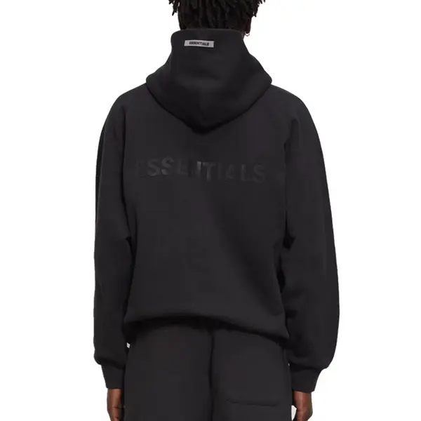 Куртка full zip hoodie 'black' Fear Of God Essentials, черный — фото 2