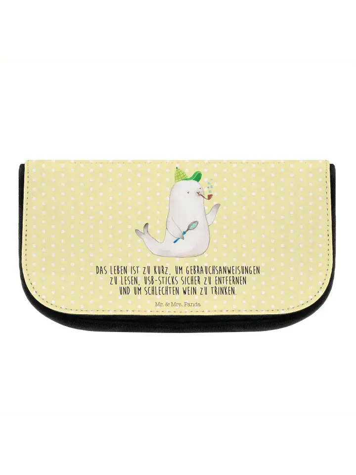 

Косметичка Mr & Mrs Panda Robbe Sherlock, пастельно-желтый