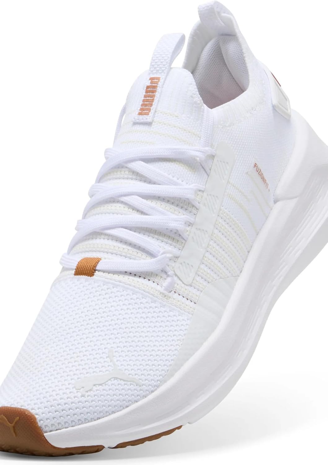 Мужские беговые кроссовки Puma Softride Symmetry Fuzion, белый/серый — фото 4