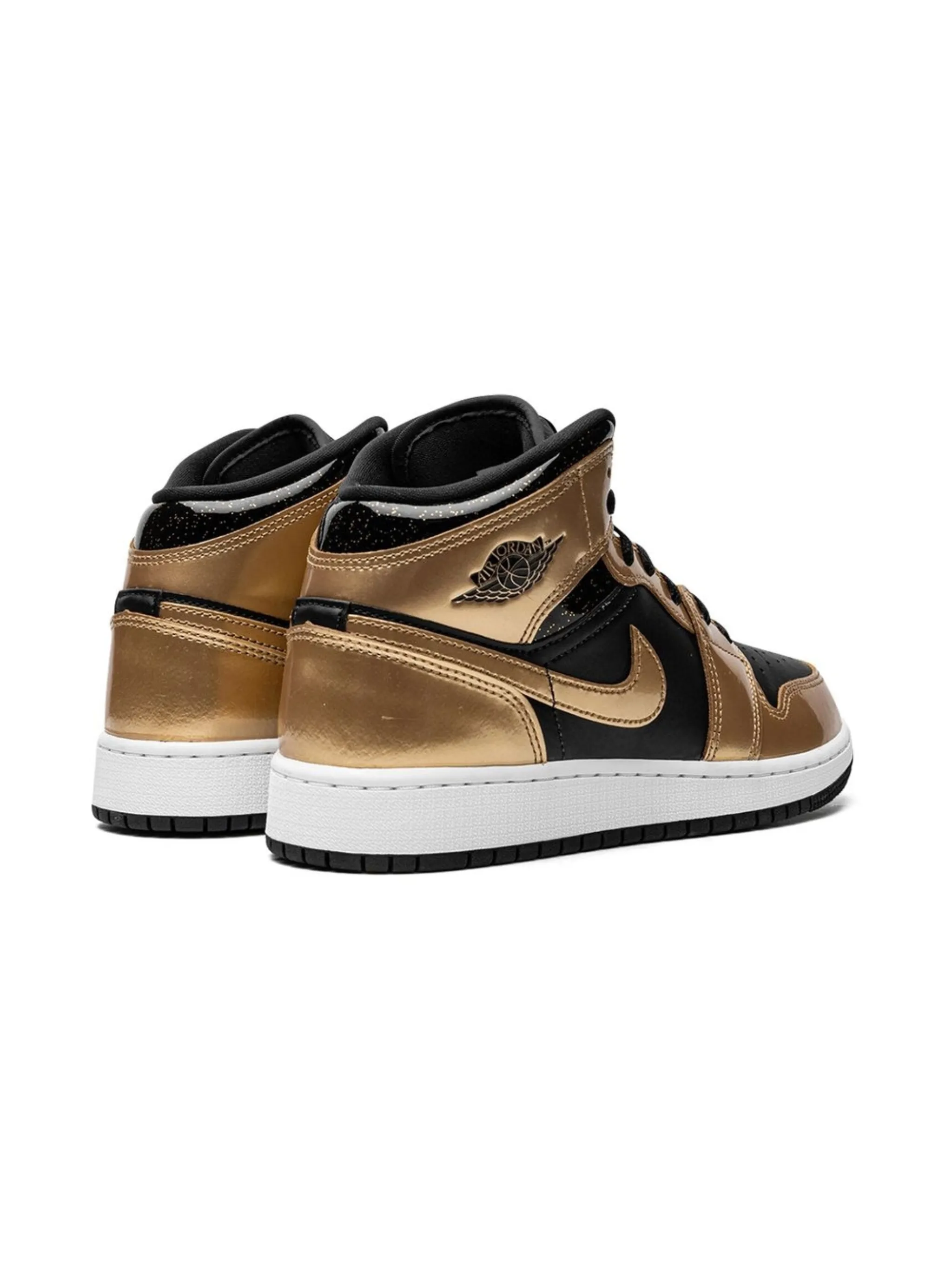 Кроссовки Air Jordan 1 Mid SE Jordan Kids, черный — фото 3
