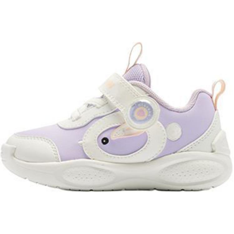 

QIAODAN Противоскользящие износостойкие низкие детские туфли Pink Purple для малышей