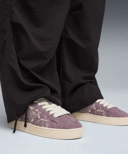 Мужские кроссовки PUMA x RIPNDIP SUEDE XL фиолетовые