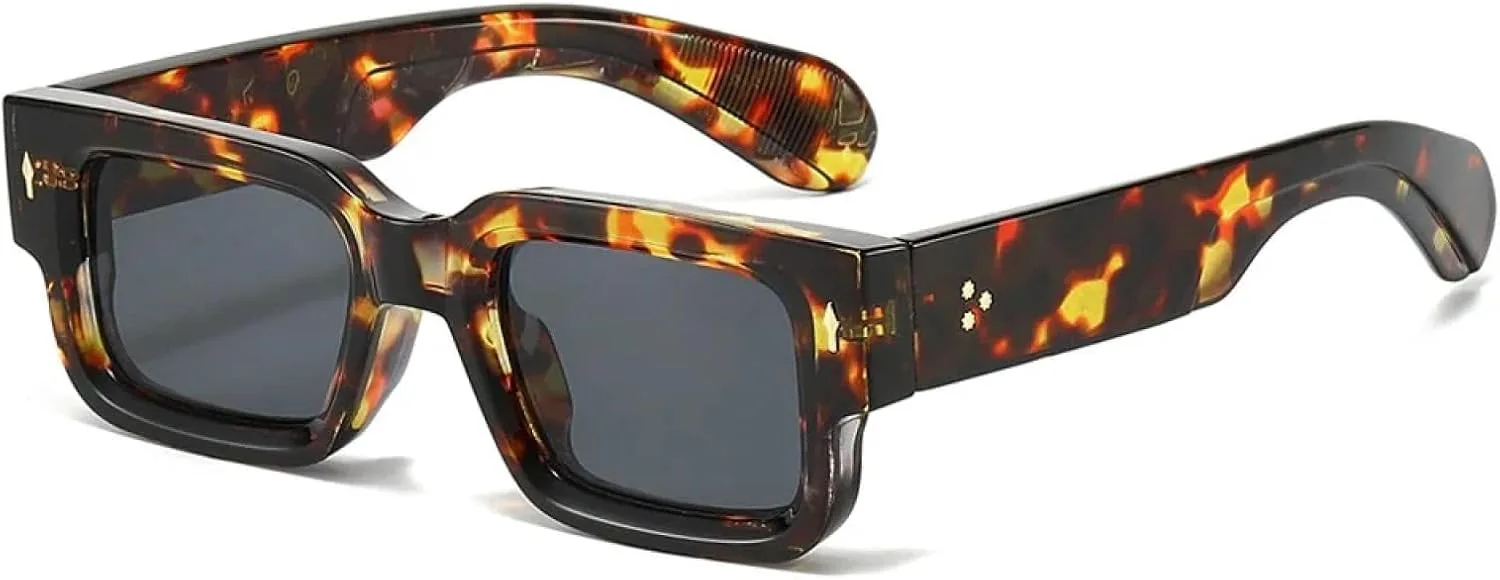 

Солнцезащитные очки с защитой от УФ-излучения UV400 | Толстая оправа | Для женщин и мужчин | Для занятий спортом на открытом воздухе и вождения DSVIGF, Leopard Grey