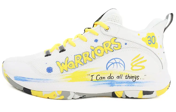

Баскетбольные кроссовки Curry 3 унисекс среднего размера белые Under Armour
