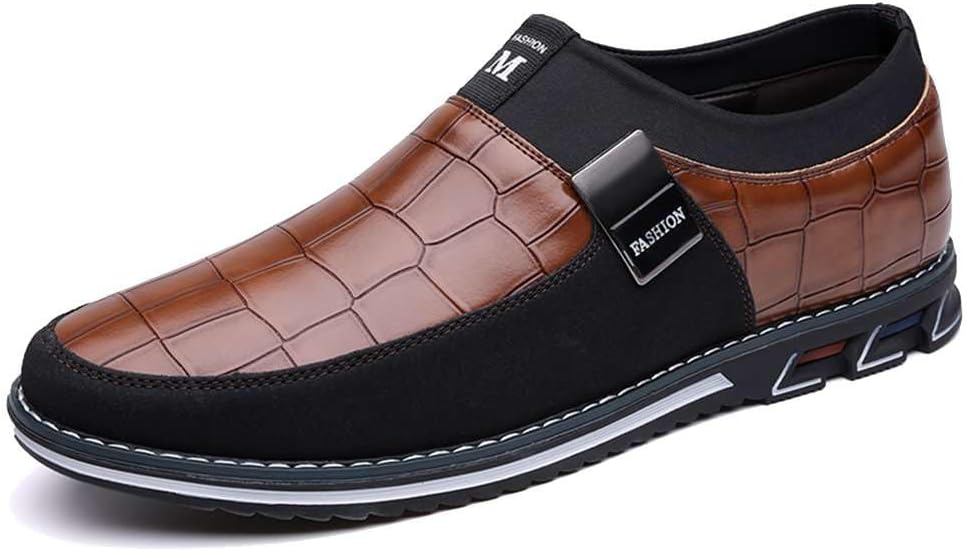 

Мужские повседневные оксфорды, офисные лоферы из кожи, модные туфли-слипоны, комфортная обувь для прогулок, вождения и работы Mitvr, коричневый