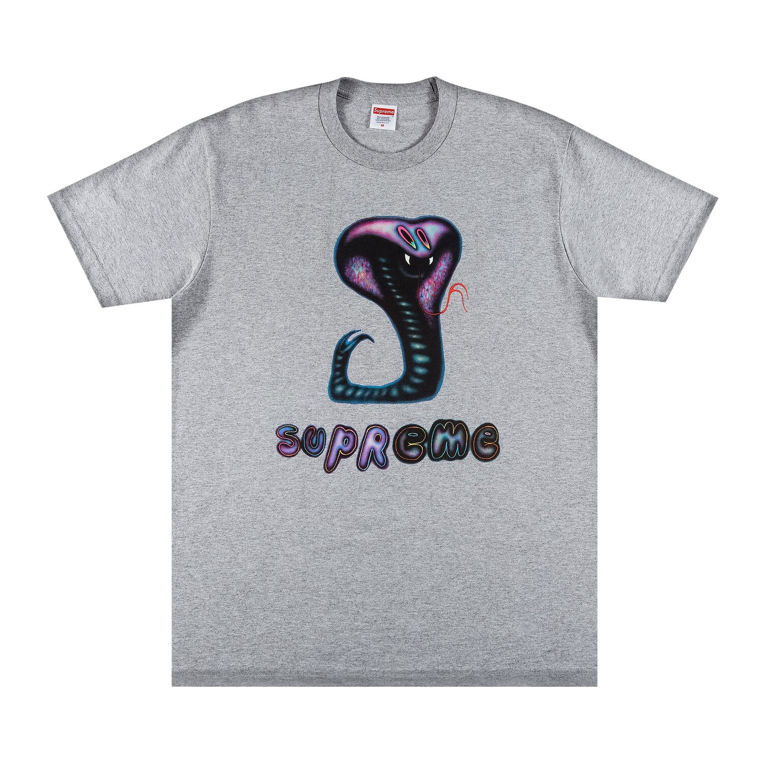 

Футболка Supreme Snake Heather Grey, Серый, Футболка Supreme Snake Heather Grey