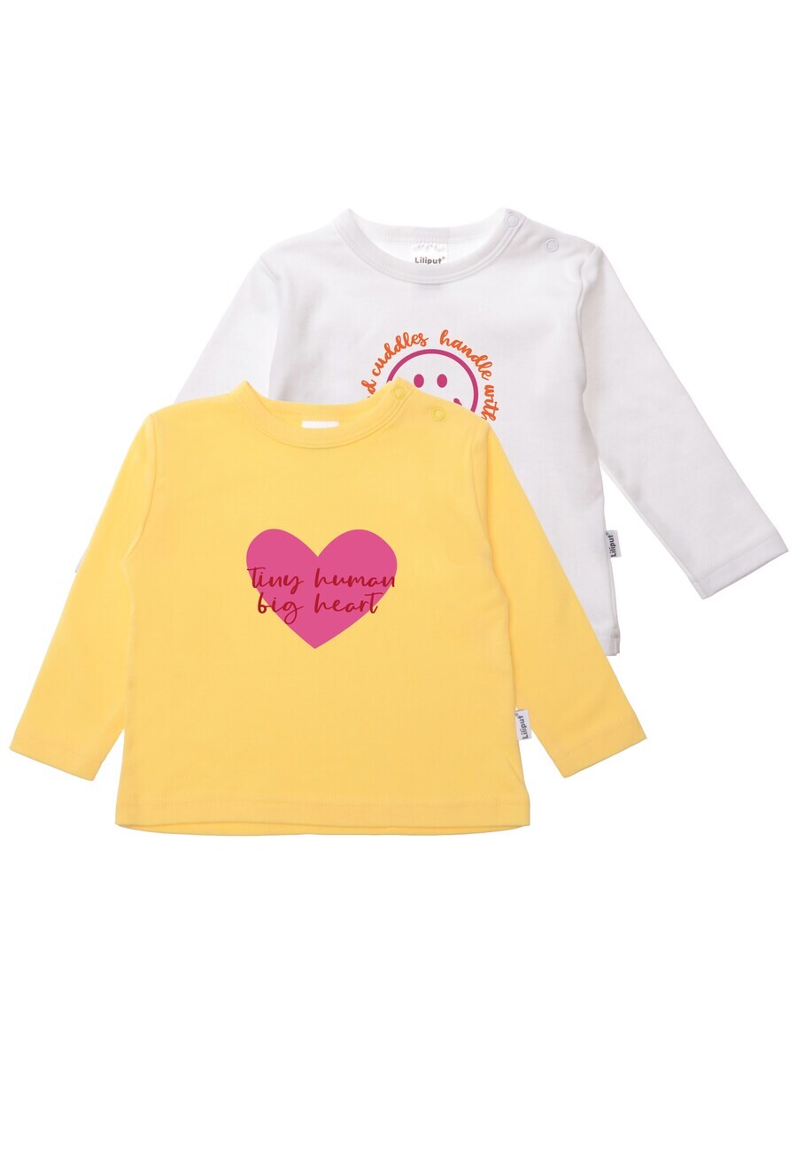 

Лонгслив LILIPUT Shirt Tiny Human, цвет yellow/white