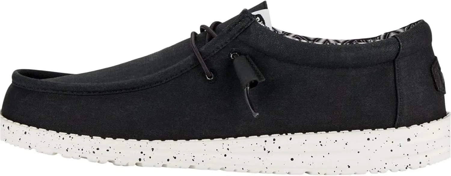 Туфли HEYDUDE Herren Wally CanvasMoccasin, Black White