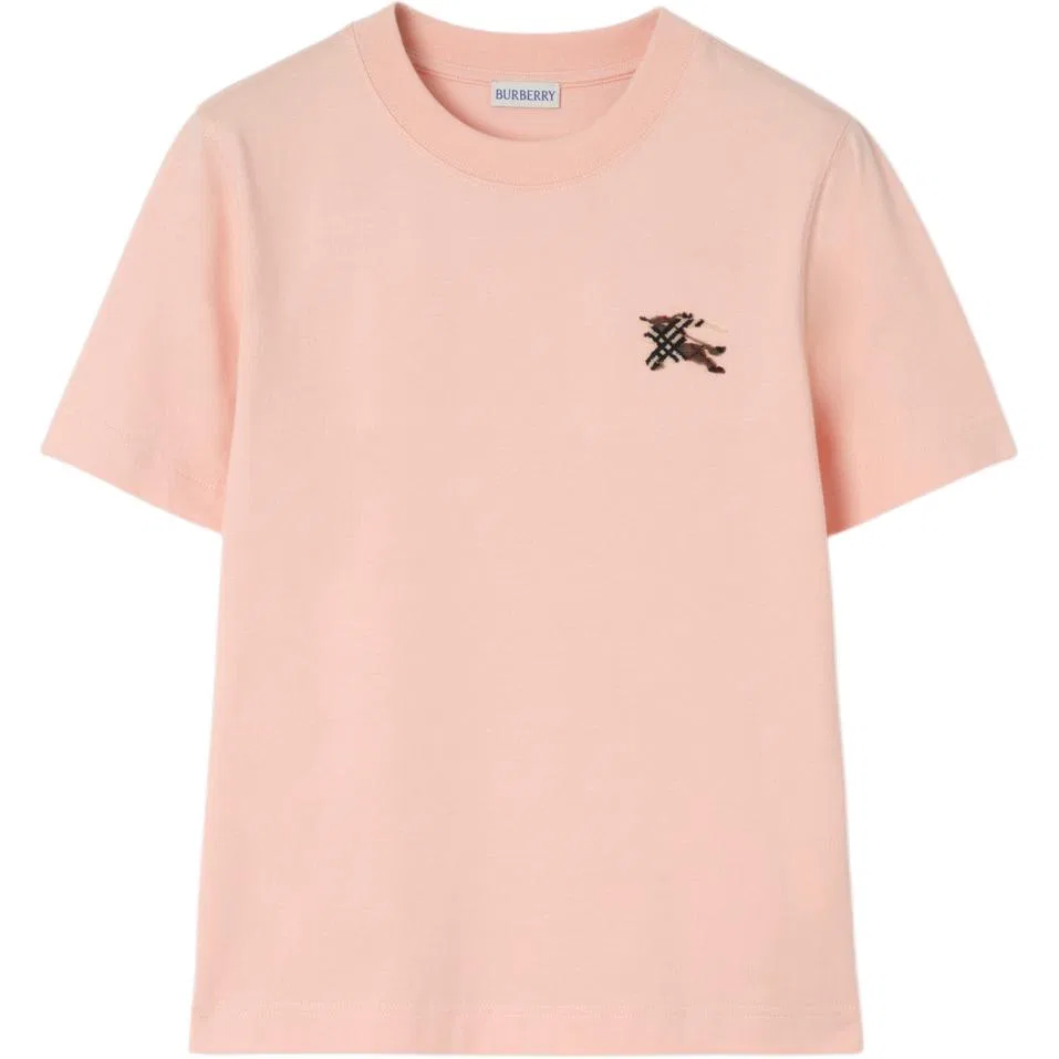 Футболка с коротким рукавом Regular Sleeve Burberry розовая