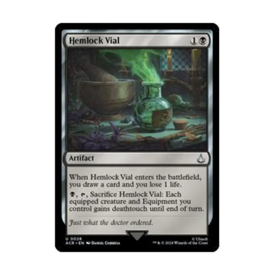 

CCG Фиал с болиголовом (U), MTG - Universes Beyond: Assassin's Creed