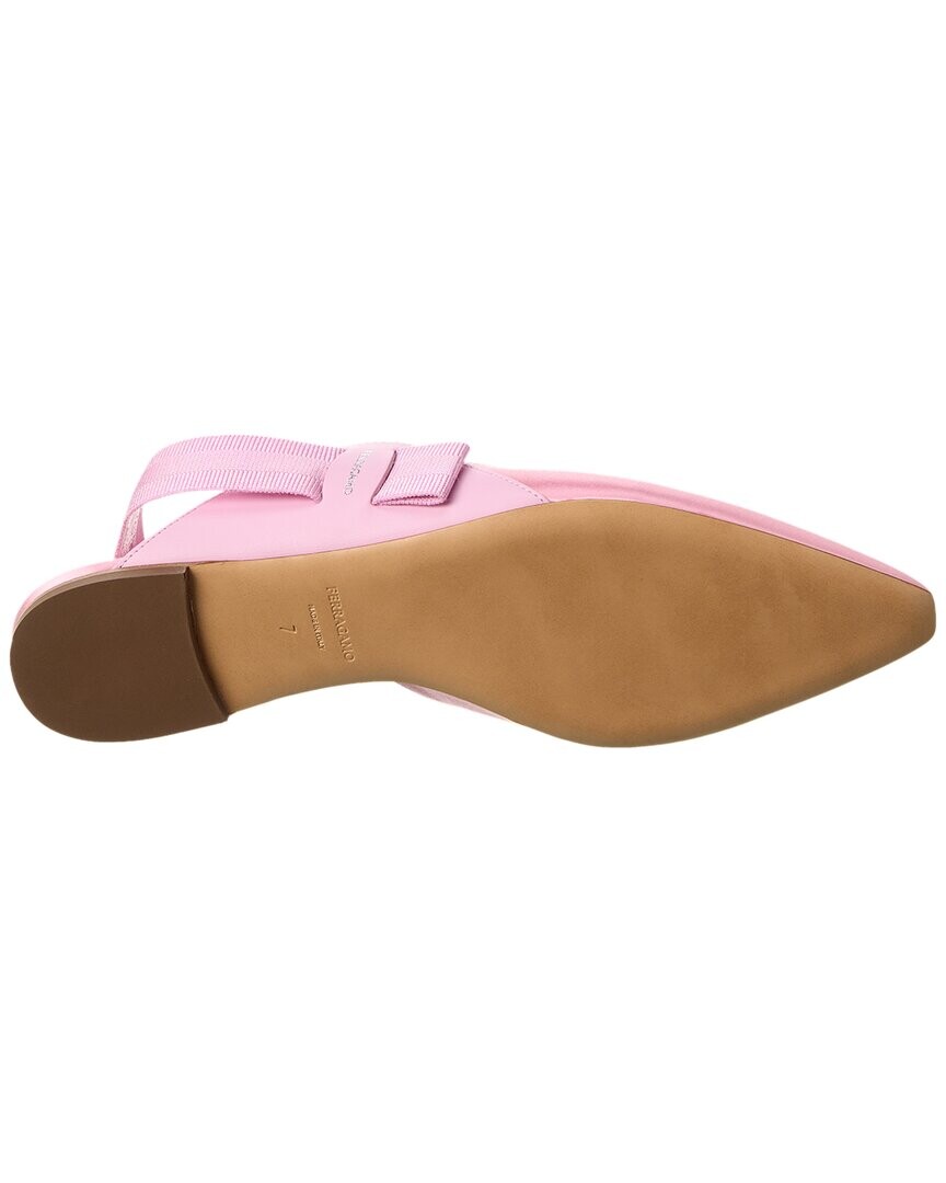 Атласные балетки с открытой пяткой Ferragamo Vania Salvatore Ferragamo, мультиколор
