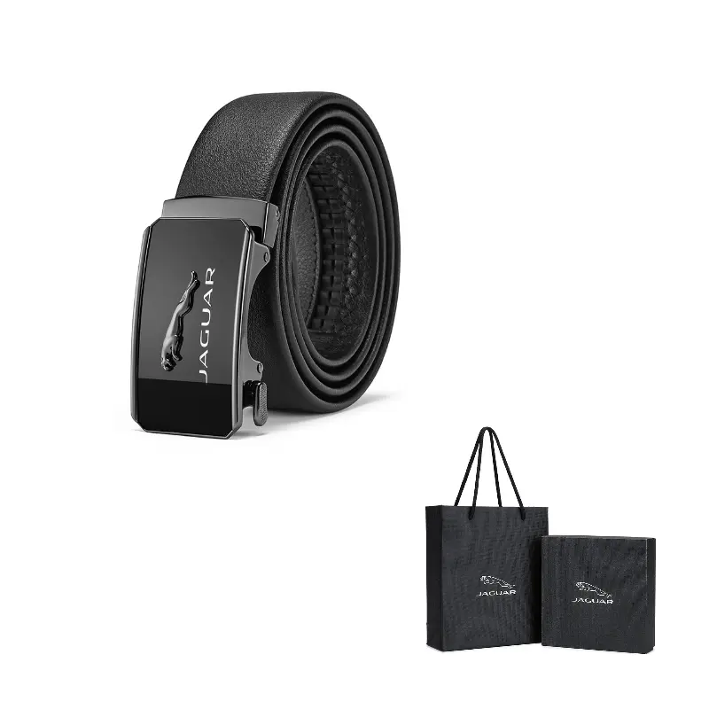 

JAGUAR Ремень из натуральной кожи с автоматической пряжкой, Black