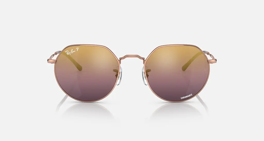 

Солнцезащитные очки Ray-Ban JACK CHROMANCE, золотой/красный