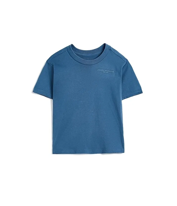 Футболка Sunfaded Knit Top abercrombie kids, Moonlight Blue