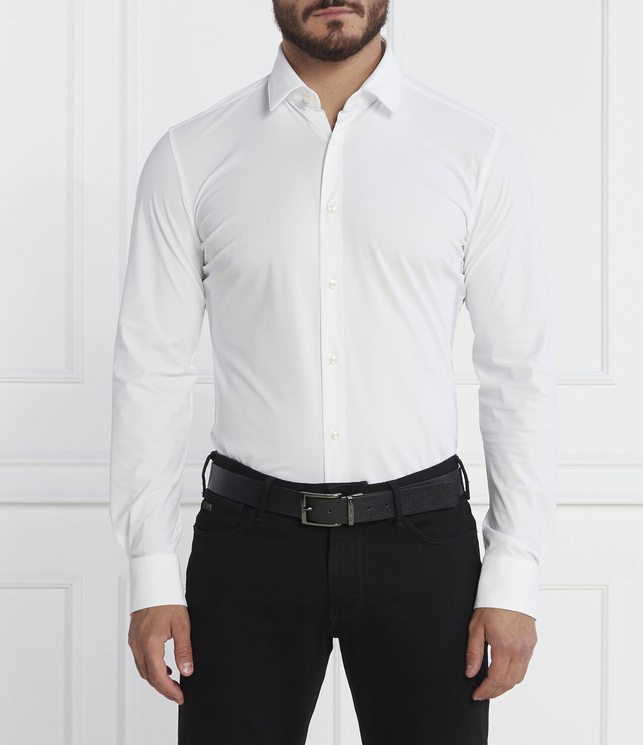 

Рубашка BOSS BLACK P-HANK Slim Fit, белый