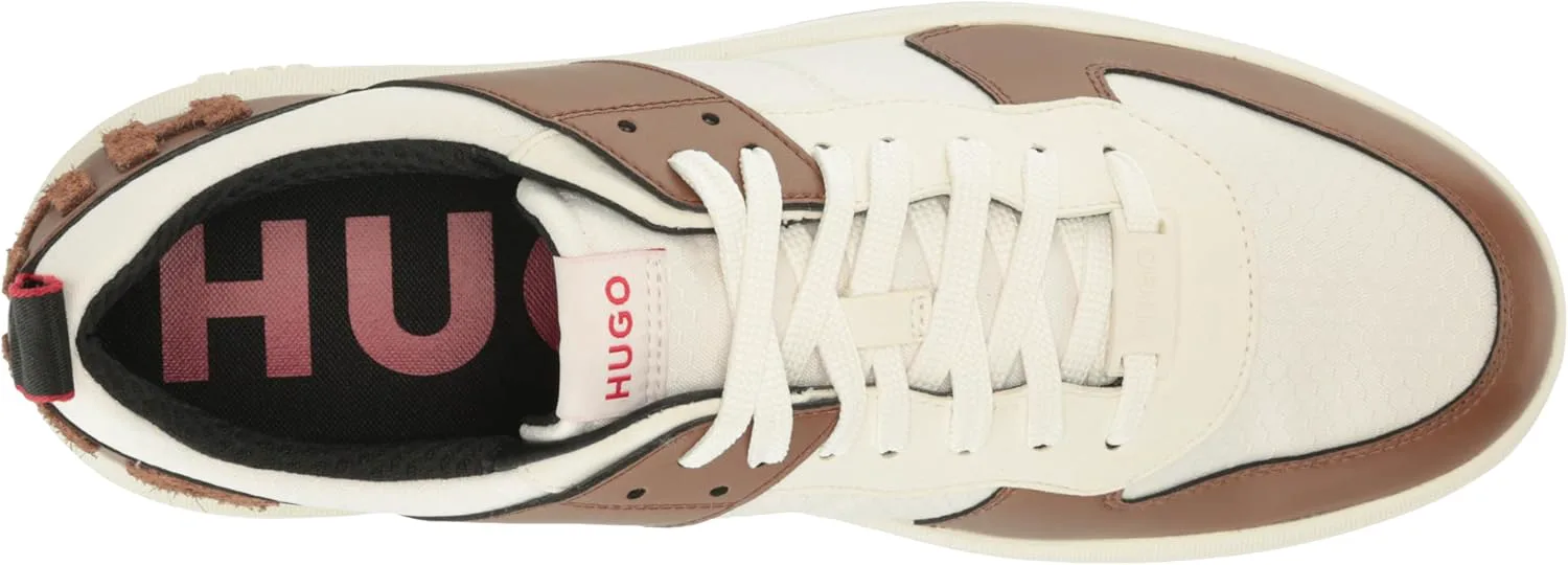 

Мужские кроссовки Hugo Mens Kilian в ретро-стиле с двухцветным дизайном, белый