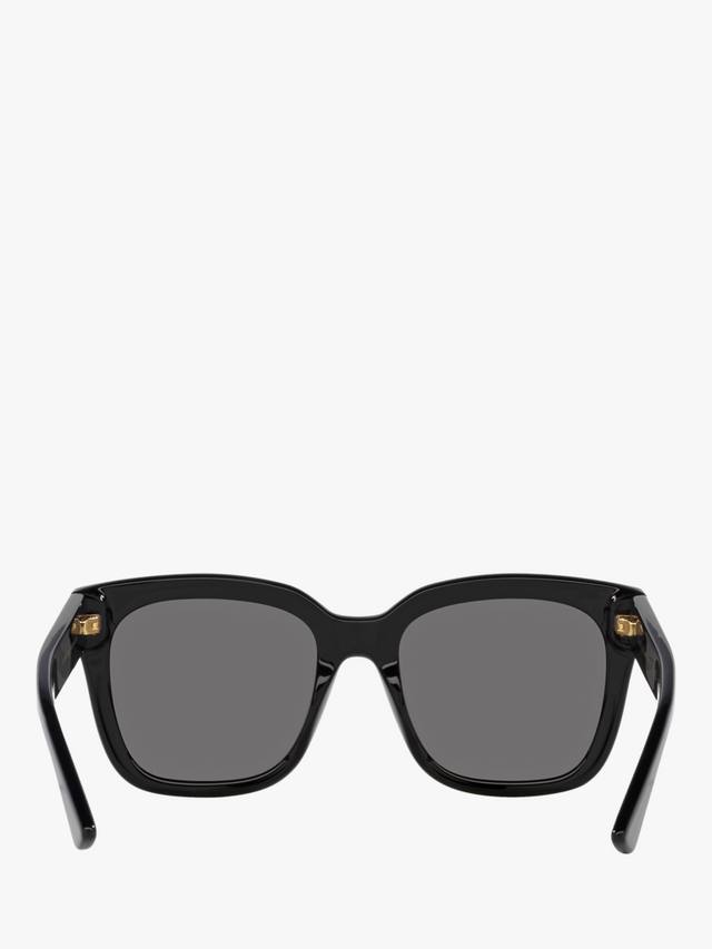 Женские солнцезащитные очки GC002015 квадратной формы Gucci, Black/Grey — фото 4