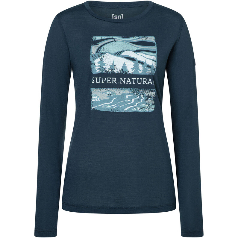 

Женская куртка Great Bear River с длинным рукавом Super.Natural, синий
