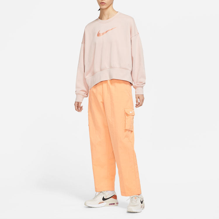 Брюки (WMNS) Nike Sportswear Essential High Waist Woven Big Pocket Cargo Long Pants/Trousers Yellow — фото 3