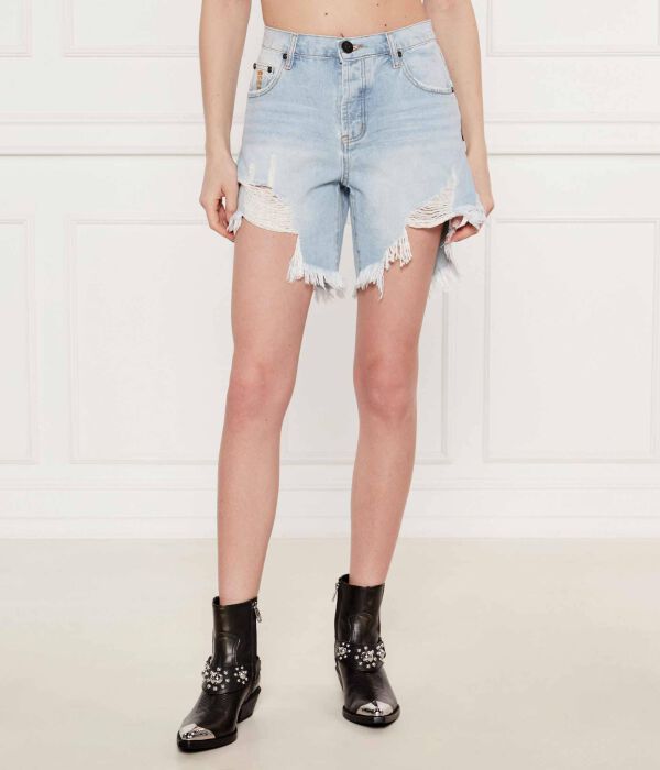 

Джинсовые шорты Фрэнки Boyfriend fit One Teaspoon, синий
