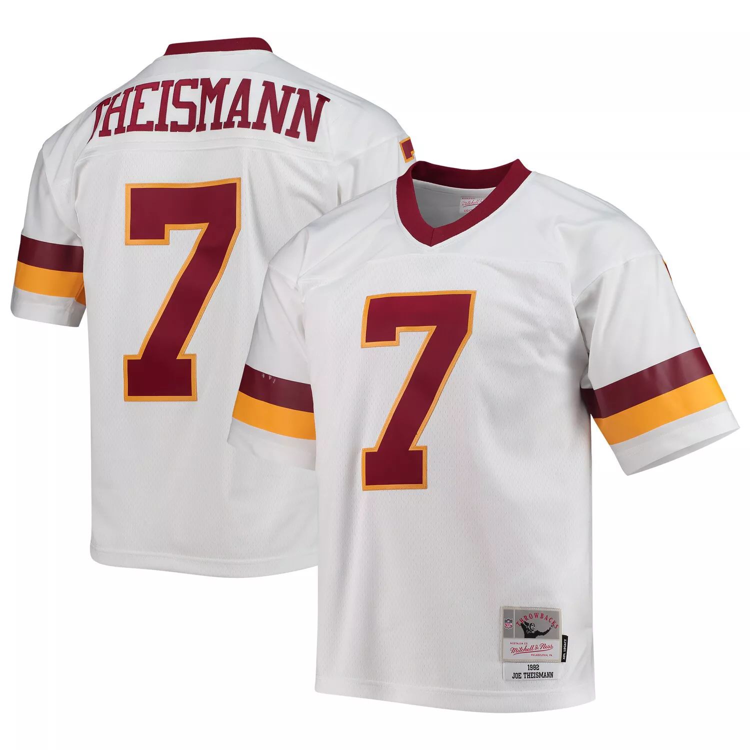 

Мужская футболка Mitchell & Ness Joe Theisman White Washington Football Team 1982, реплика Legacy