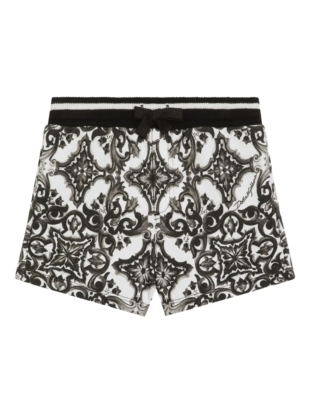 

Хлопковые шорты Dolce & Gabbana Kids, белый