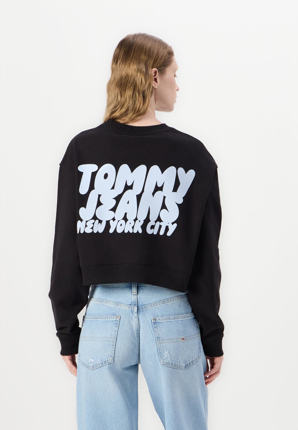 

Толстовка BUBBLE CREW Tommy Jeans, черный