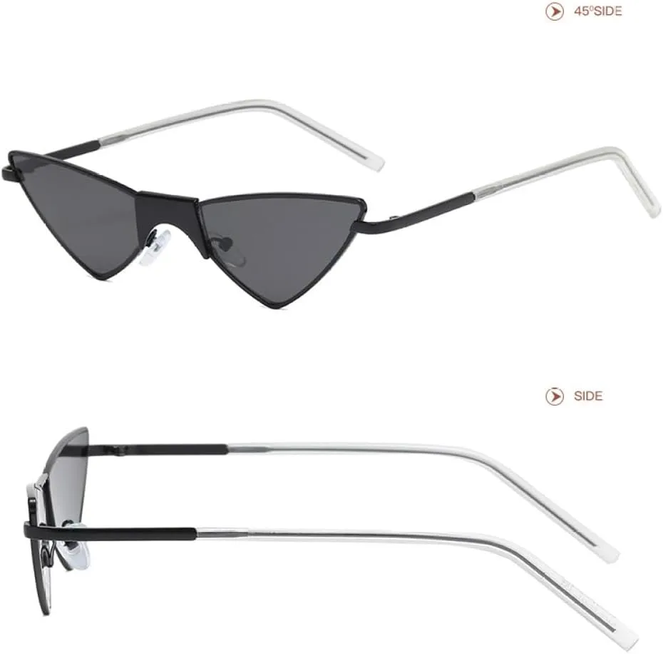 

Женские солнцезащитные очки LVTFCO Fashion «кошачий глаз», разноцветные, маленькие, из сплава, для женщин и мужчин, с защитой от УФ-излучения UV400, C3-light Yellow