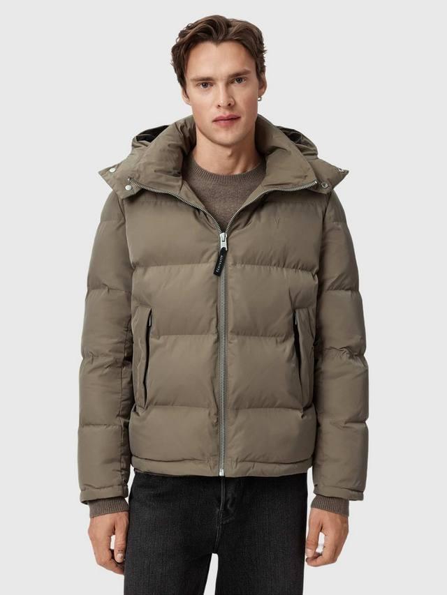 

Marlo Relaxed Quilted Puffer Jacket AllSaints, Gull Brown