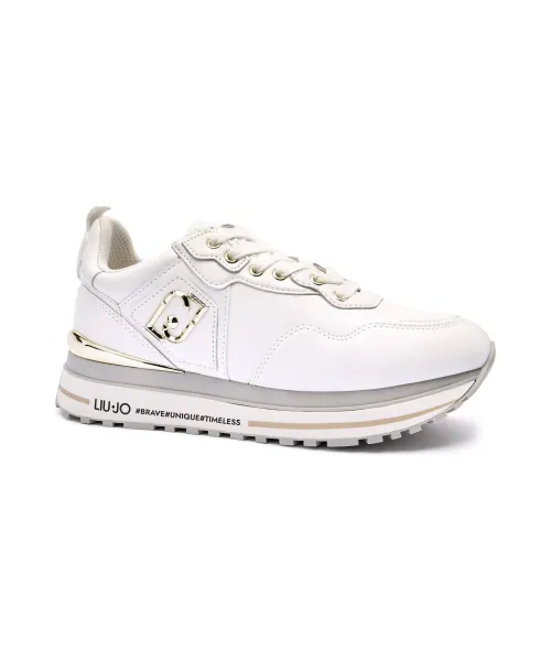 Кожаные кроссовки Maxi Wonder 01 Liu Jo, белый