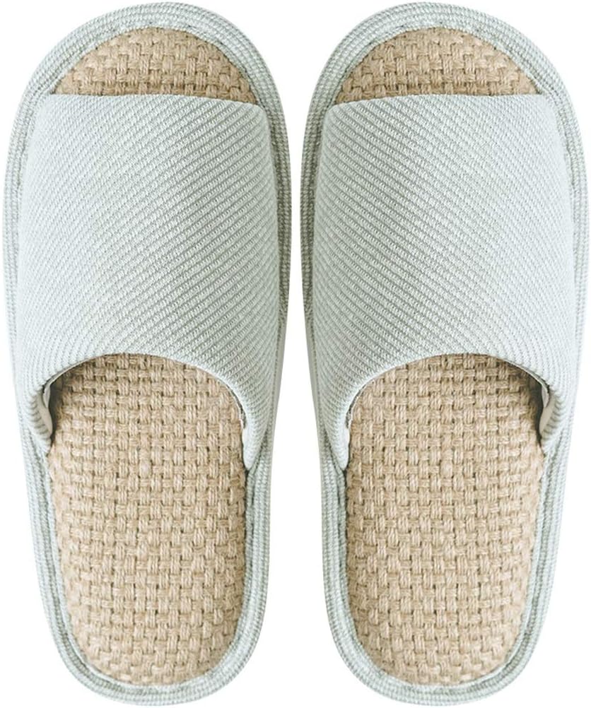 

Тапочки XILIN-1987 типа флип-флоп из хлопка и льняной ткани, удобные, нескользящие, для дома, с открытым носком, унисекс (Цвет: коричневый, Размер: длина подошвы 27,5 см)