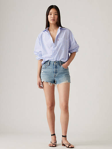 

Женские шорты 501 Original Fit с высокой посадкой Levi's, цвет Vague Finish - Medium Wash