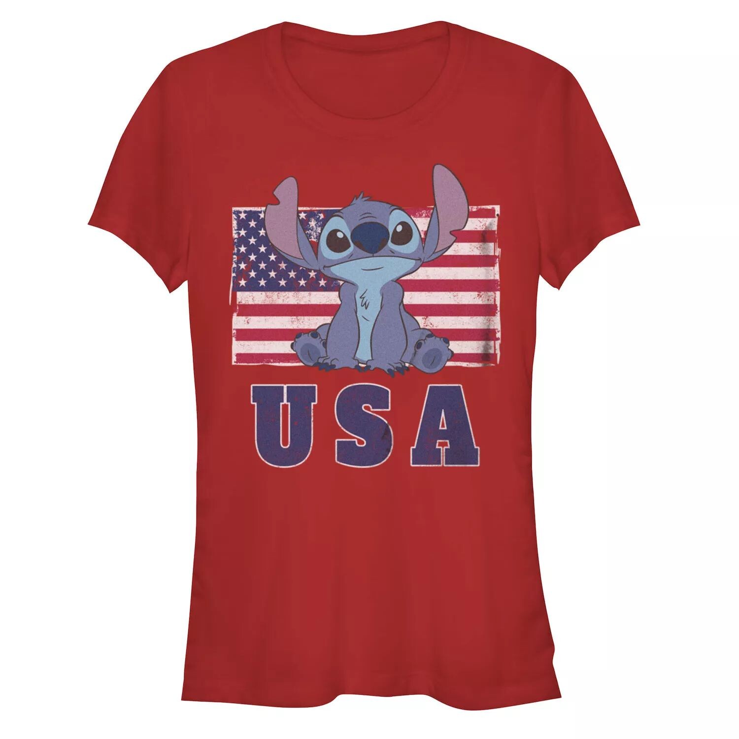 

Детская футболка с рисунком Disney Lilo & Stitch Americana Stitch USA Licensed Character