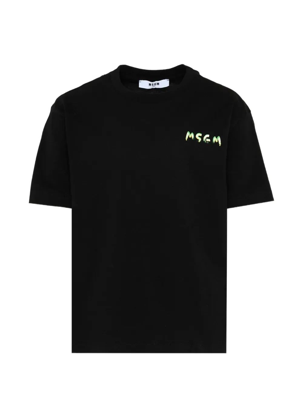 Футболка с короткими рукавами MSGM Kids, черный