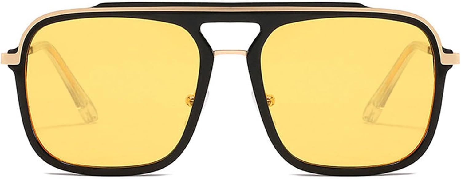 

Солнцезащитные очки Helena Pilot для мужчин, ретро-очки с градиентным переходом цвета, мужские модные квадратные солнцезащитные очки, женские модные очки с защитой от УФ-излучения UV400, C5