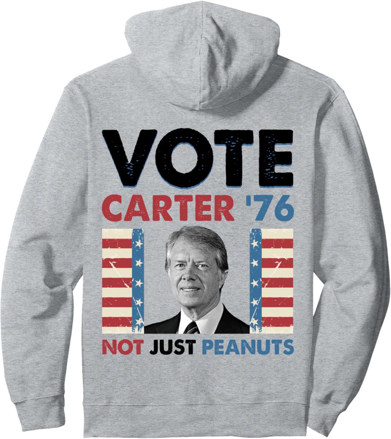 

Толстовка Jimmy Carter Vote Carter '76 Not Just Peanuts, серая Jimmy Carter American Political Gift, Серый, Толстовка Jimmy Carter Vote Carter '76 Not Just Peanuts, серая Jimmy Carter American Political Gift