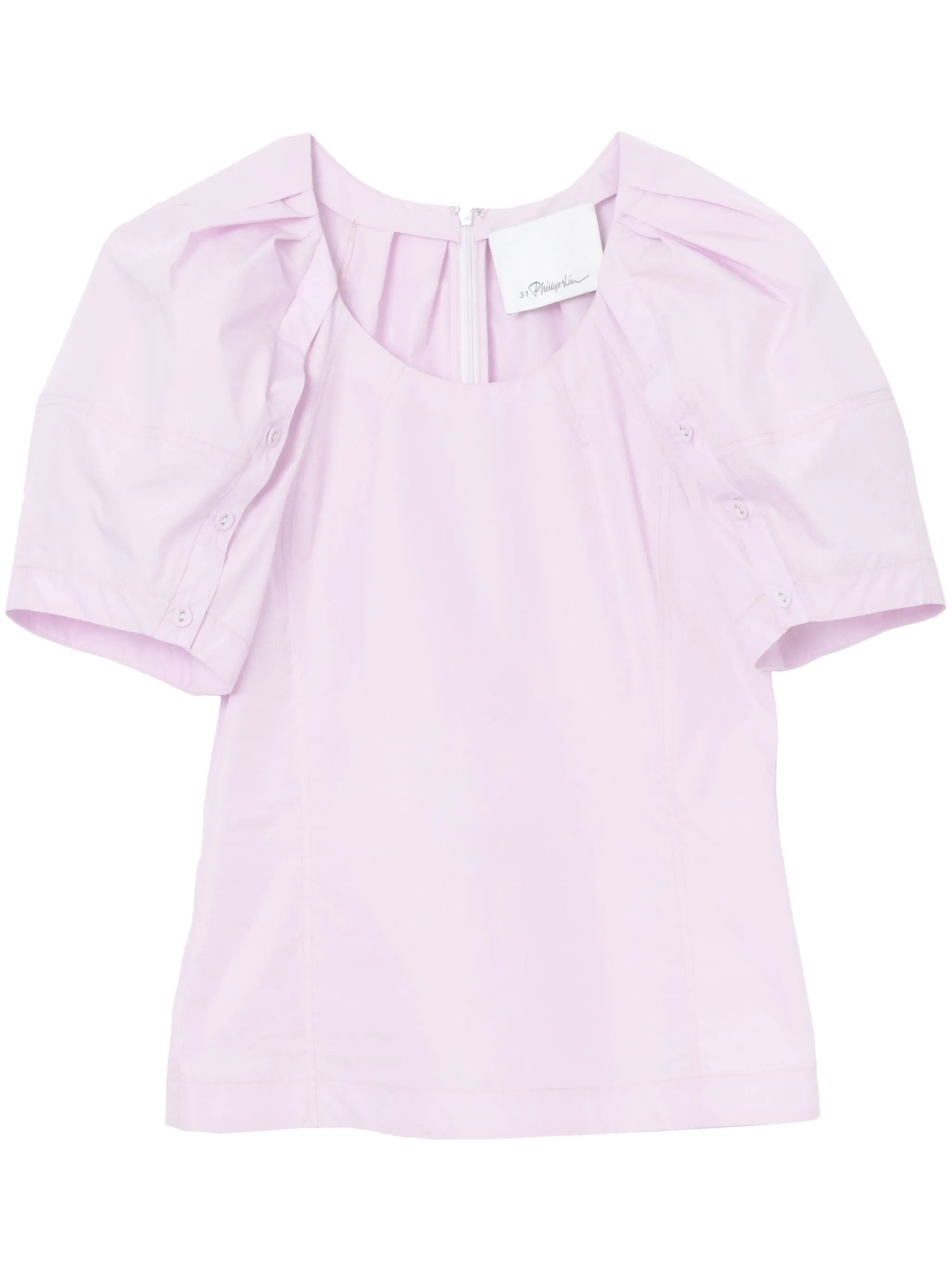 

Топ с объемными рукавами 3.1 Phillip Lim, фиолетовый