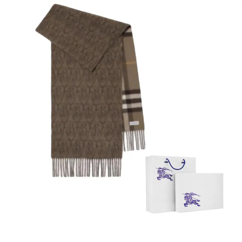 

Обратимый шарф с бахромой B Shield Burberry