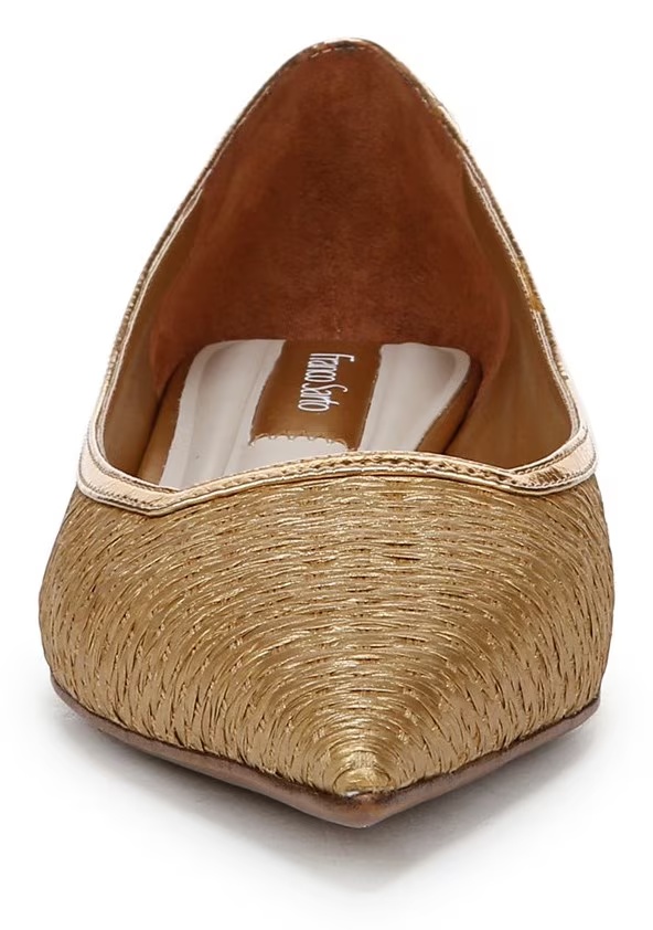 Туфли на низком каблуке Prella Franco Sarto, gold fabric — фото 3