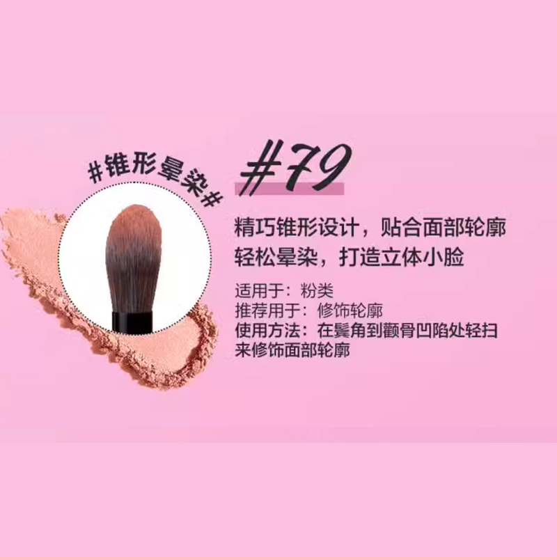 Кисть для контурирования лица Silhouette, мягкая и бережная для кожи Sephora — фото 2