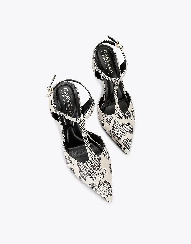 Туфли на каблуке Carvela Parade черного и белого цветов — фото 2
