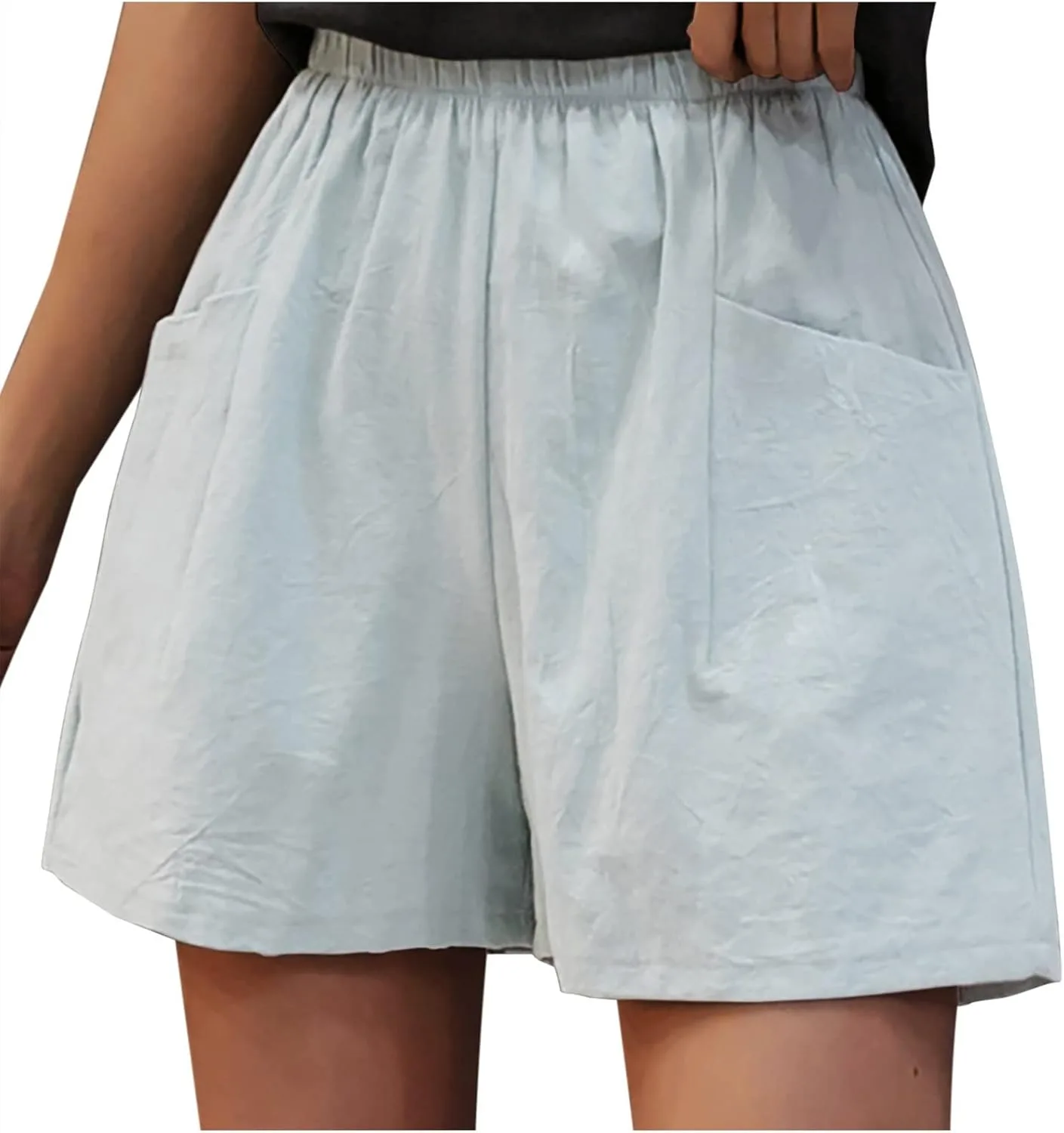 

Женские льняные шорты Casual Summer с эластичным поясом