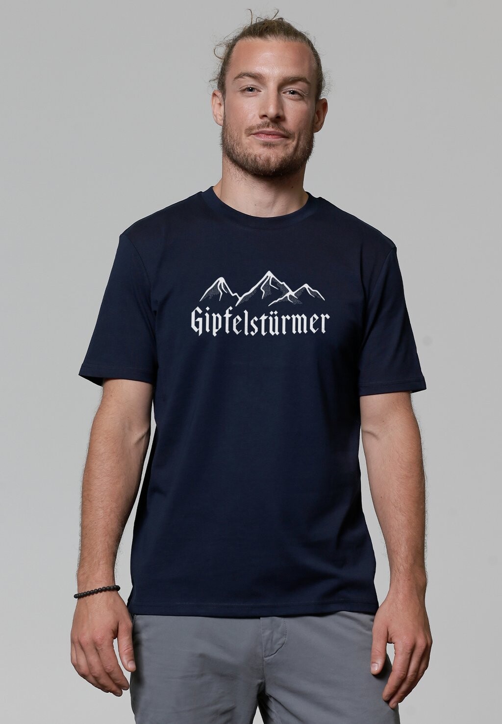 

Футболка с принтом GIPFELSTÜRMER watapparel, темно-синий