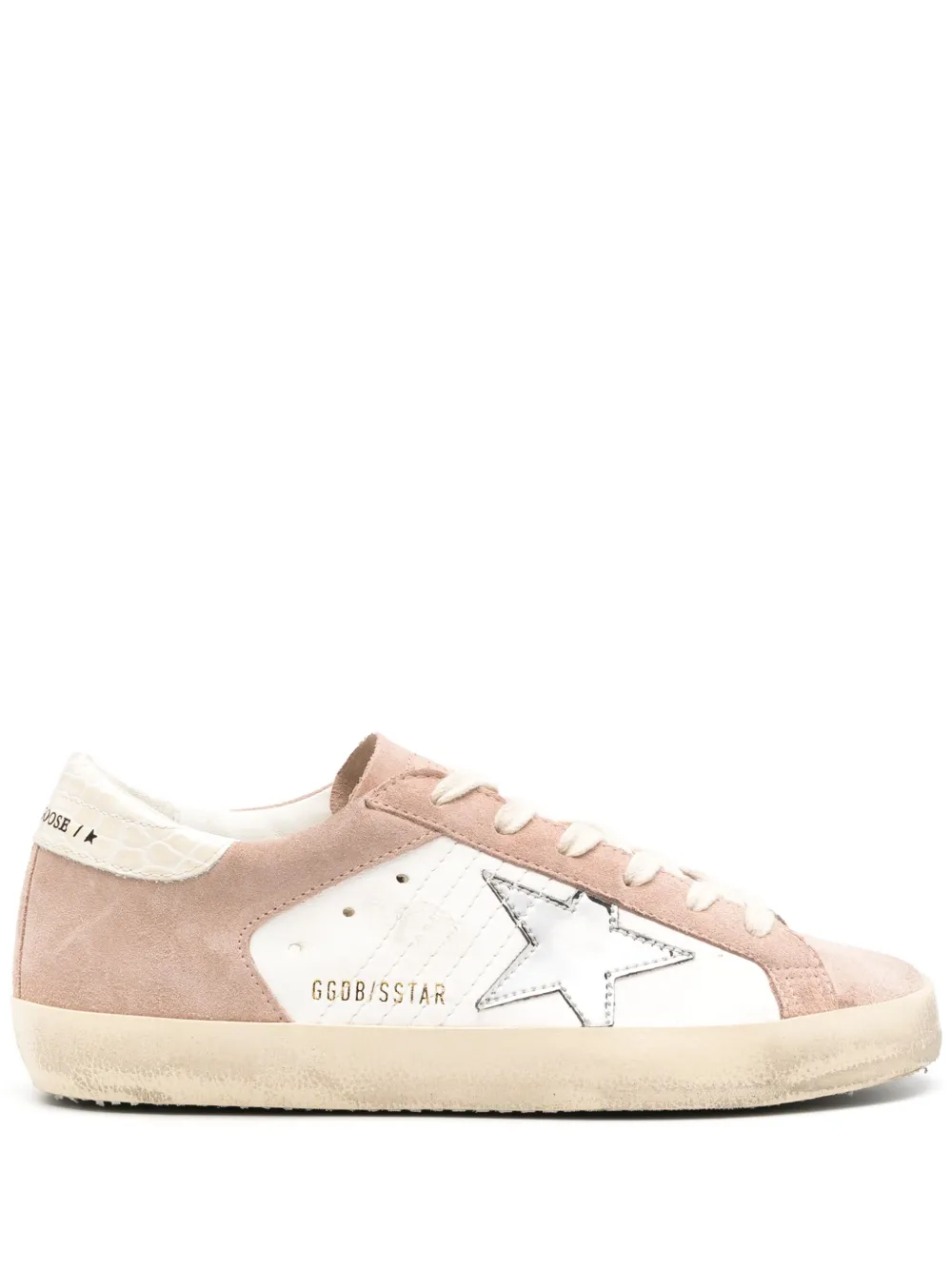 Кеды Superstar с эффектом потертости GOLDEN GOOSE, нейтральный