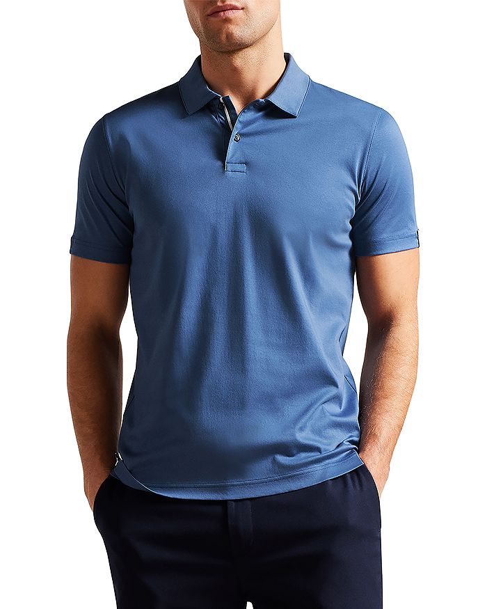 

Поло Zeiter Slim Fit Soft Touch Ted Baker, синий