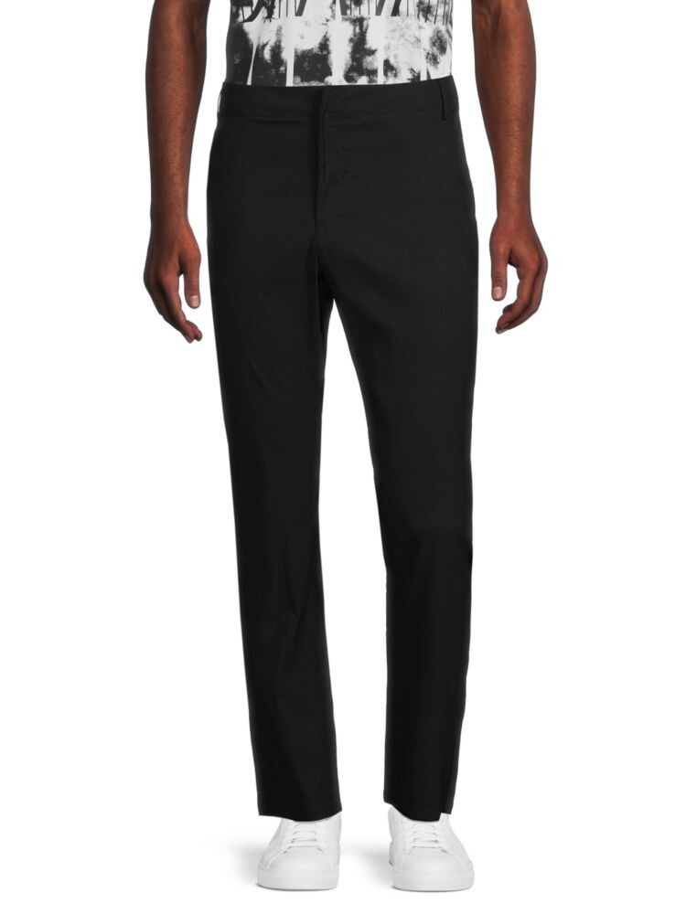

Однотонные брюки с плоской передней частью Kenneth Cole, черный
