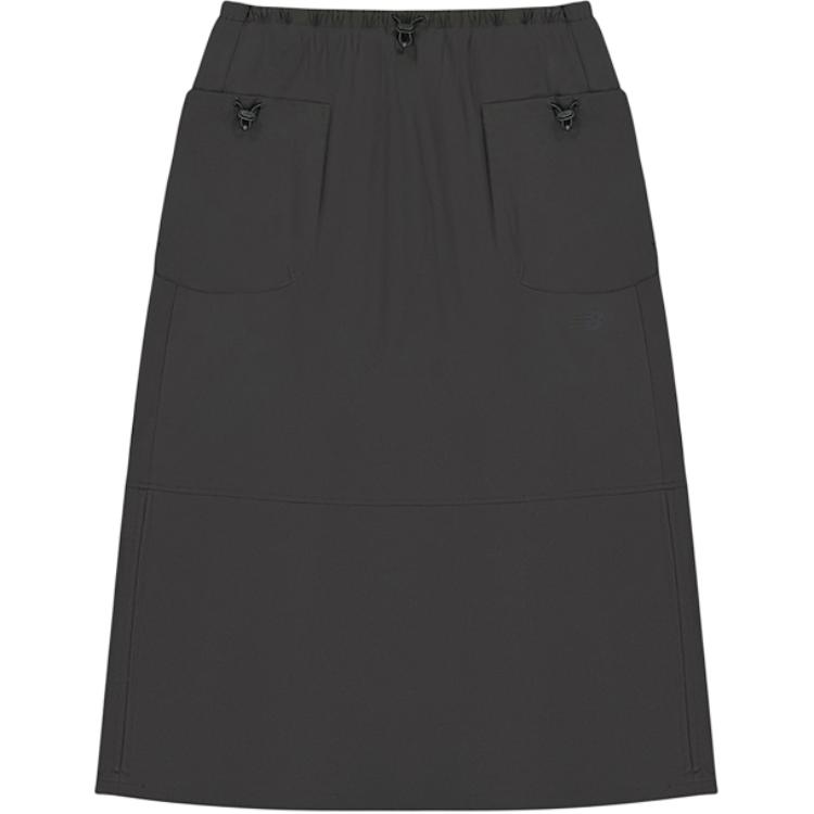 

Смещенная SS25 повседневная длинная юбка женская New Balance, черный