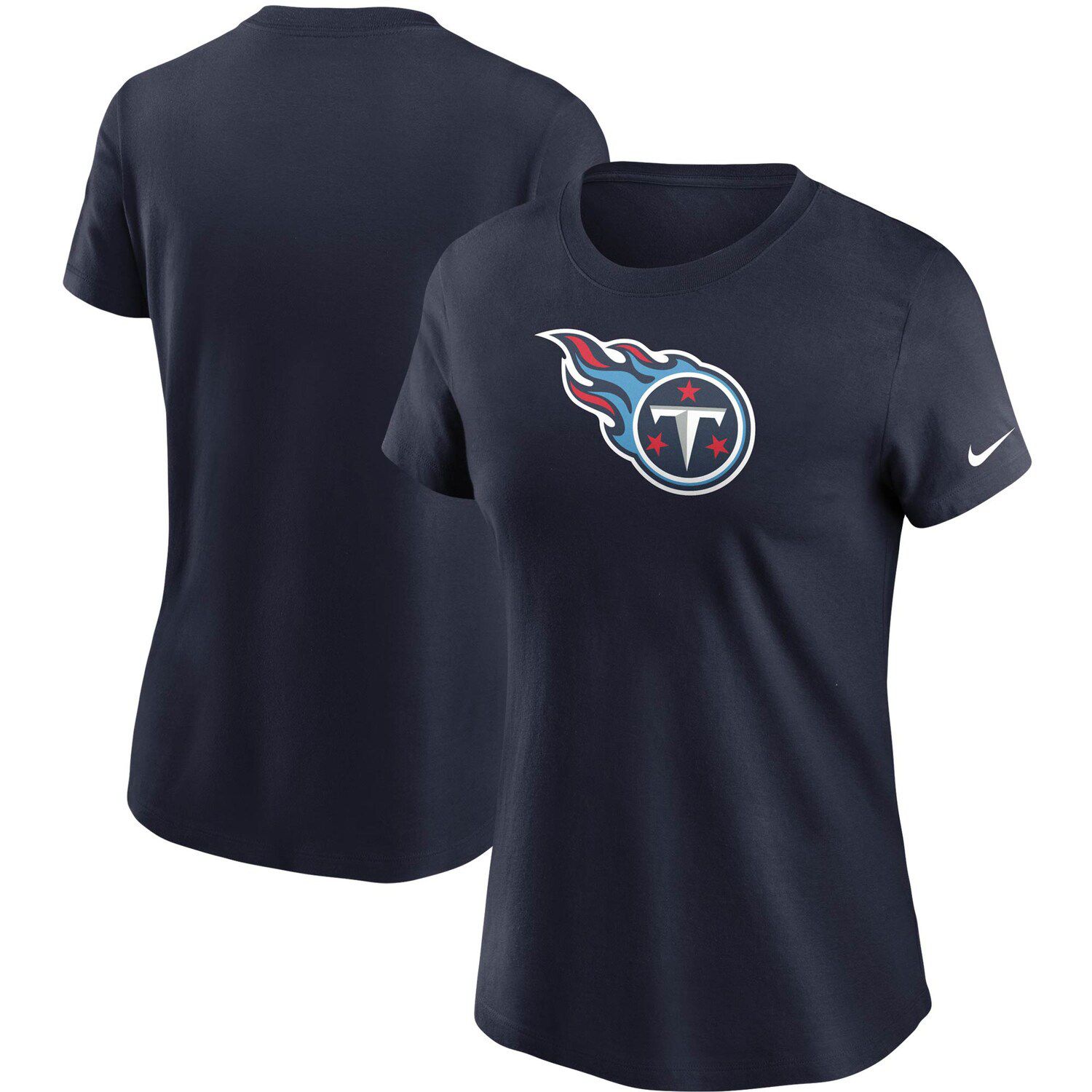 

Женская темно-синяя футболка с логотипом Nike Tennessee Titans Essential Nike, Синий, Женская темно-синяя футболка с логотипом Nike Tennessee Titans Essential Nike